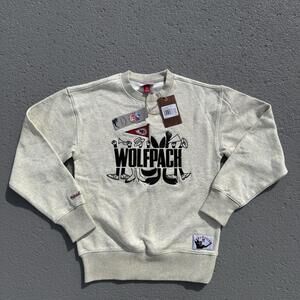 Men's Mitchell & Ness NFL Vintage Kansas City Chiefs Sweatshirt Cream XS $100